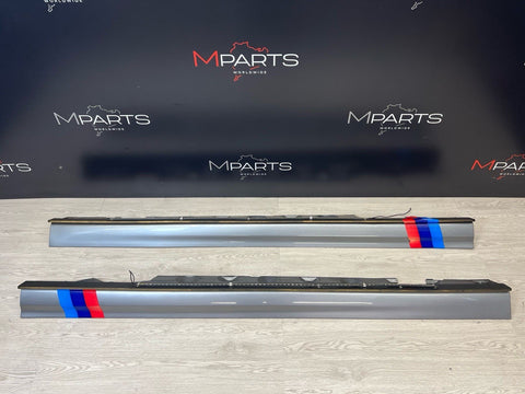 01-06 BMW E46 M3 Rocker Panel Side Skirts OEM Silver Grey + Underbody Glow Light
