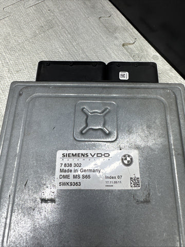 2006-2010 BMW M5 E60 5.0L ECU ENGINE CONTROL MODULE DME MS S65 7838302