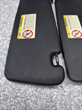 BMW 94-99 E36 M3 Coupe Black Sun Visors Sunvisors Pair OEM