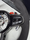 BMW M3 G80 G81 M4 G82 G83 LCI STEERING WHEEL M-POWER ALCANTARA CARBON OEM