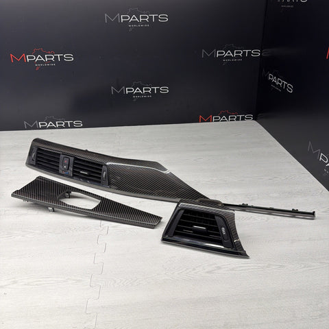 15-20 BMW F80 M3 F80 F82 M3 M4 Carbon Fiber Interior Dash Dashboard Trim Set OEM