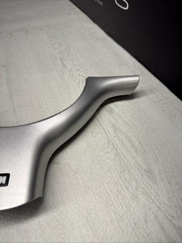 OEM 01-06 BMW E46 M3 Lower Steering Wheel Trim Cover Plate Grey