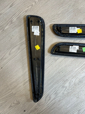 BMW E46 325 330 M3 Coupe Front & Rear Black Upper Armrest Pads 7891691 7891692