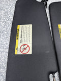 BMW 94-99 E36 M3 Coupe Black Sun Visors Sunvisors Pair OEM