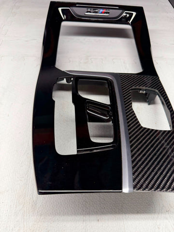 18-21 BMW F97 X3 M G01 X3 Competition Center Console Trim Cover Carbon Fiber OEM