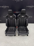 OEM 15-18 BMW F80 M3 FRONT LEATHER SEAT SEATS CUSHION INTERIOR BLACK