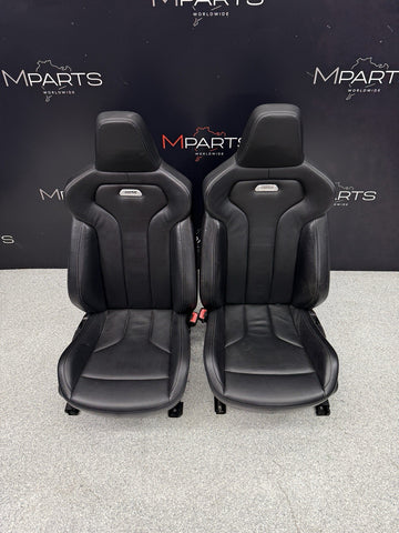 OEM 15-18 BMW F80 M3 FRONT LEATHER SEAT SEATS CUSHION INTERIOR BLACK