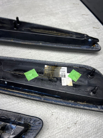 01-06 BMW E46 M3 Convertible Door Arm Rest Armrest Pads Black *4 Broken Tabs