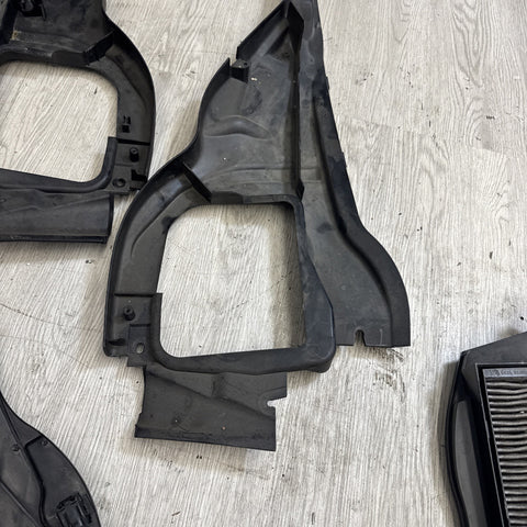 BMW E92 M3 08-13 Front  Lower Upper Top Cabin Micro Filter Housings Covers Oem