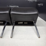 2001-2006 BMW E46 M3 Convertible Black Rear Headrests Head Rests Pair *Tabs*
