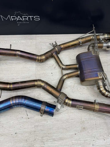 Valvetronic Designs Valved Titanium Full Exhaust w/ Burnt Tips 20-25 BMW G87 M2