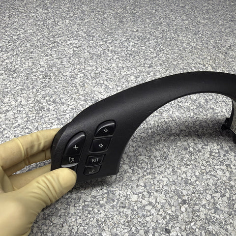 01-06 BMW E46 M3 Upper Steering Wheel Trim Multifunction Buttons Cover Wrap