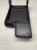 01-06 BMW E46 M3 Center Console Armrest Arm Rest Black Leather Top