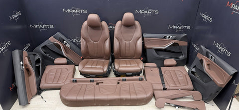 BMW 19-23 G05 X5 COFFEE LEATHER SEATS & PANELS SET