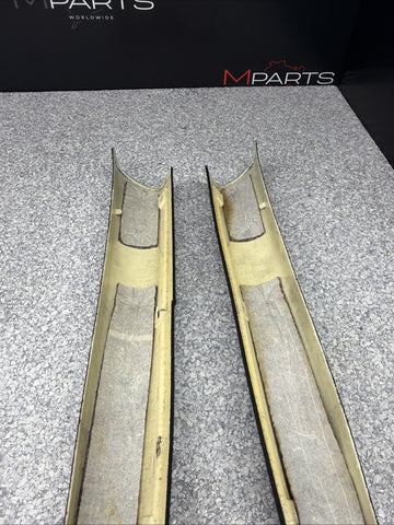 01-06 BMW E46 M3 Coupe Front A Pillars Black Original OEM Pair *Notes