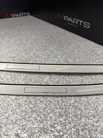 12-20 BMW F30 F80 328 335 M3 Sedan Roof Rack Rail Molding Trim Set White OEM