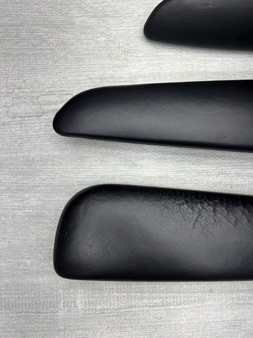 BMW E46 325 330 M3 Convertible Door Upper Armrest Pads Black