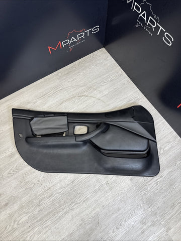 96-02 BMW Z3M Front Left Driver Door Card Panel Cover Trim Leather Black *Notes*