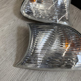 02-06 BMW E46 325 328 M3 Clear Corner Lights Tail Lamps 6919651 6919652 *Notes*