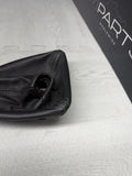 08-13 BMW E90 E92 E93 M3 Leather Stich Gear Shift Boot Gaiter Black with Frame