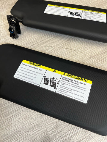 18-23 BMW X3M X4M X3 X4 Front Sun Visors Set OEM Black