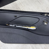 01-06 BMW E46 M3 FRONT DRIVER LEFT SIDE DOOR PANEL CARD BLACK OEM