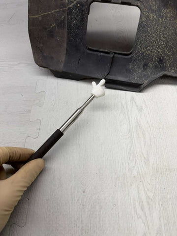 OEM BMW E46 M3 Front Left Splash Shield + Temp Sensors Guard *Cracked