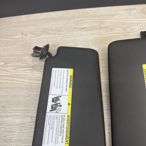 BMW G80 M3 2021-25 Front Set Right & Left Side Sun Visors OEM BLACK