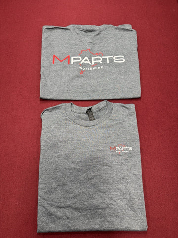 Mpartsworldwide Classic  Tee T Shirt T-Shirt 2025 Gray Company Design L Large
