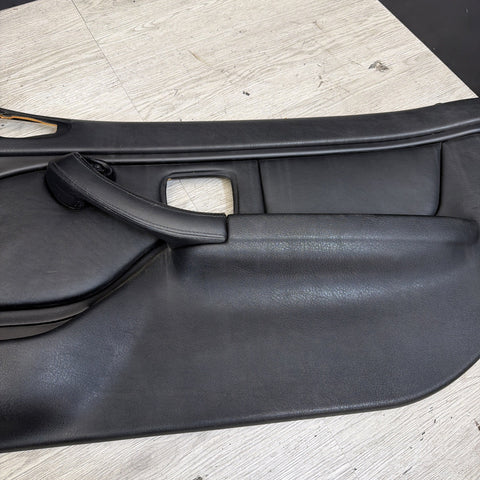 96-02 BMW Z3M Front Passenger Right Door Card Panel Cover Trim Leather Black