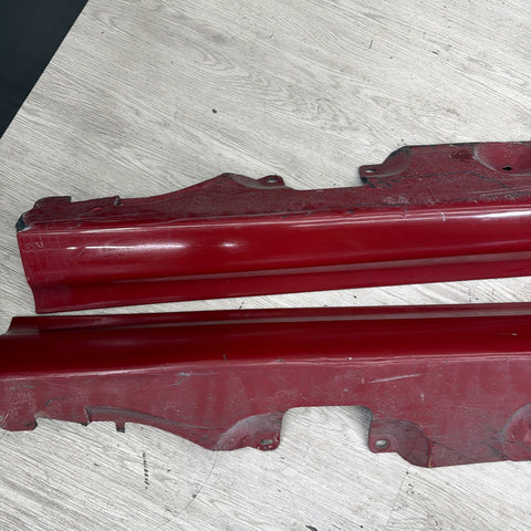 01-06 BMW E46 M3 Rocker Panel Side Skirts OEM Imola Red