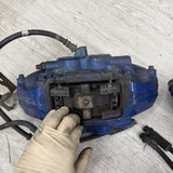 OEM BMW F80 F83 M3 M4 Front Rear 380/370mm Brake Calipers SET Brembo Blue