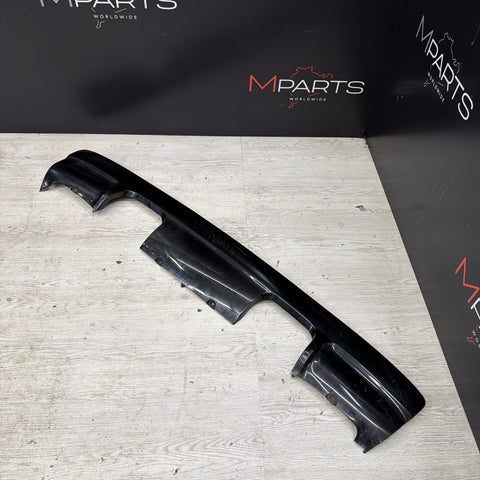 01-06 BMW E46 M3 Rear Bumper Lower Lip Diffuser Trim Panel OEM Jet Black *Crack*