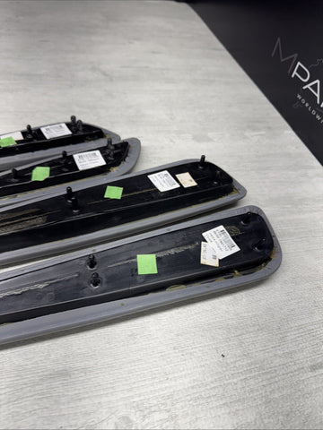 01-06 BMW E46 M3 Convertible Door Upper Arm Rest Armrest Pads Grey Gray *Notes*