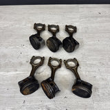 1996-2000 BMW S52 Engine Piston and Connecting Rod Set of 6 E36 M3 Z3M OEM
