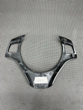 08-13 BMW E90 E92 E93 M3 Lower Steering Wheel Trim Cover Plate Carbon Fiber