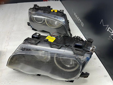 02-06 BMW E46 M3 ORIGINAL Bi Xenon Headlights Stock With Halos
