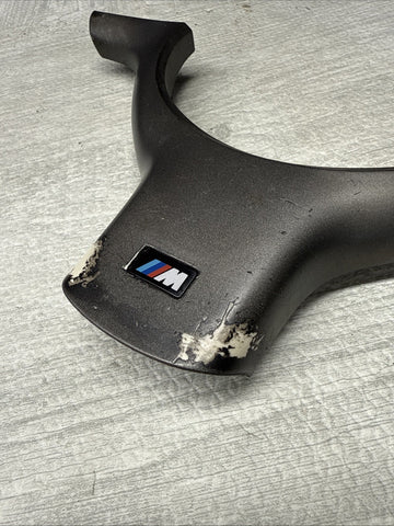 OEM 01-06 BMW E46 M3 Lower Steering Wheel Trim Cover Plate Titan Shadow Grey