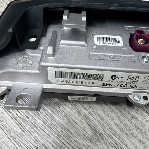2012–2017 BMW 3/4 F30 F32 Series L7 CID Navigation Display Unit 8.8" OEM 9292248