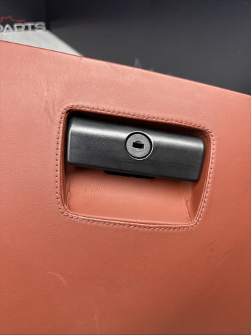 BMW 07-13 E92 M3 Extended Fox Red Leather Glove Box Glovebox Storage Compartment
