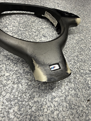 OEM 01-06 BMW E46 M3 Upper & Lower Steering Wheel Trim Cover Plate Titan Shadow