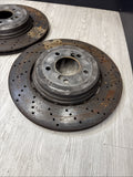 OEM 06-10 BMW E60 E63 E64 M5 M6 REAR BRAKES DISCS ROTORS