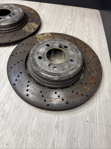OEM 06-10 BMW E60 E63 E64 M5 M6 REAR BRAKES DISCS ROTORS