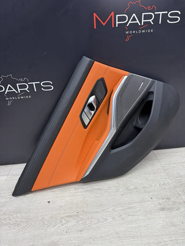 BMW 21-26 G80 M3 Rear Left Kyalami Orange Leather Door Panel