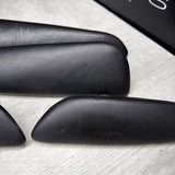 01-06 BMW E46 M3 Convertible Door Upper Arm Rest Armrest Pads Black *Notes*
