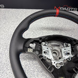 BMW 01-06 E46 M3 SMG Custom Leather Sides Flat Bottom Top Steering Wheel Red