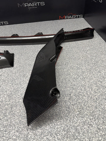 NEW Carbon Fiber V Style Front Bumper Lip 21-26 BMW G80 G82 G83 M3 M4
