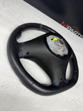 BMW 08-13 E90 E92 E93 M3 Manual Flatbottom Steering Wheel Leather Rewrapped