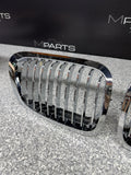NEW BMW 01-06 E46 M3 Front Kidney Grilles Chrome Set