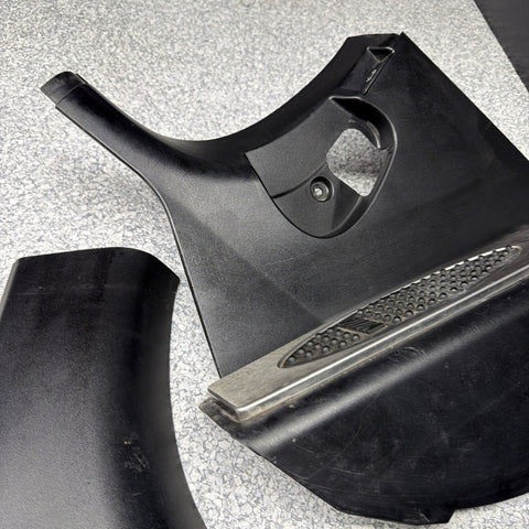 01-06 BMW E46 M3 Left Right Kick Dead Pedals Covers Trims Panels Genuine Black